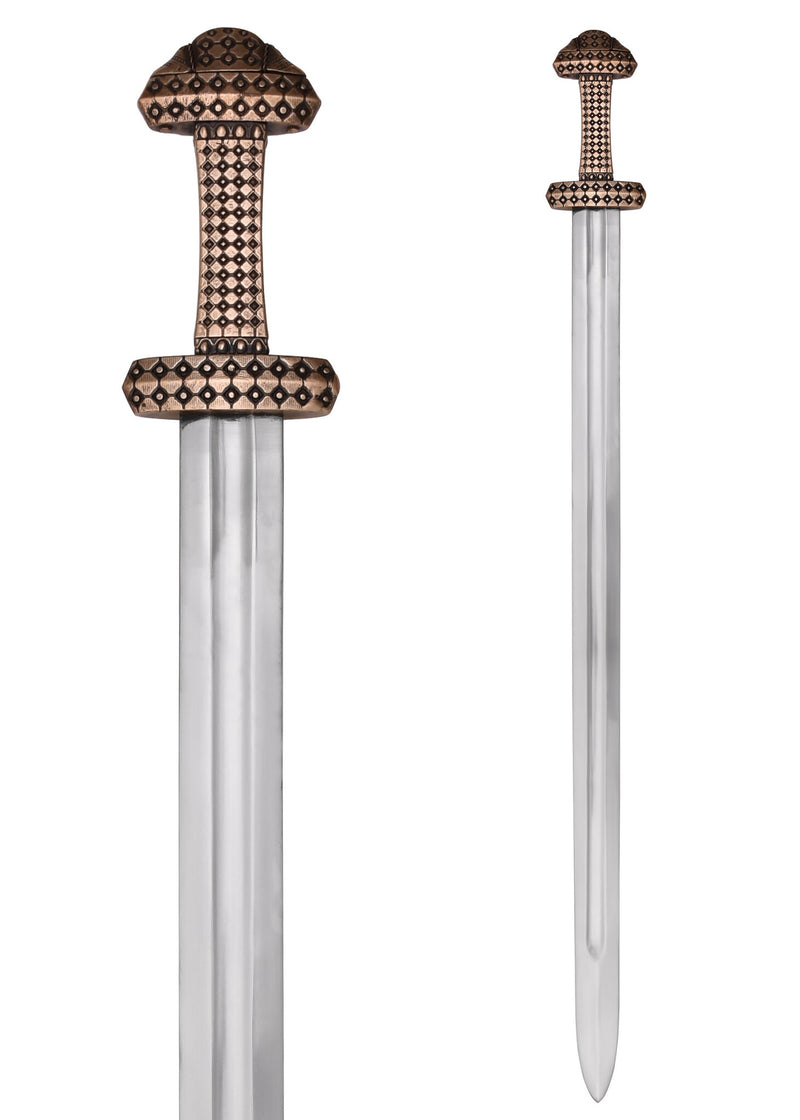 Spada vichinga tipo Petersen D, semi-affilata