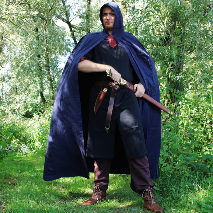 Cotton cloak, blue