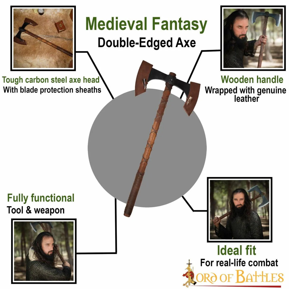 Double axe, semi-sharp