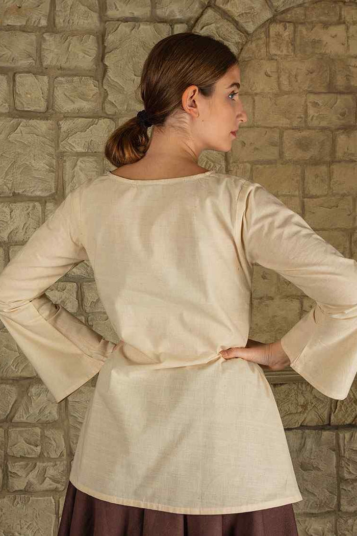 Renaissance blouse Valerie, cotton, natural