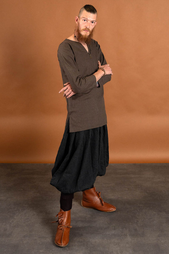 Viking tunic Tronde, brown