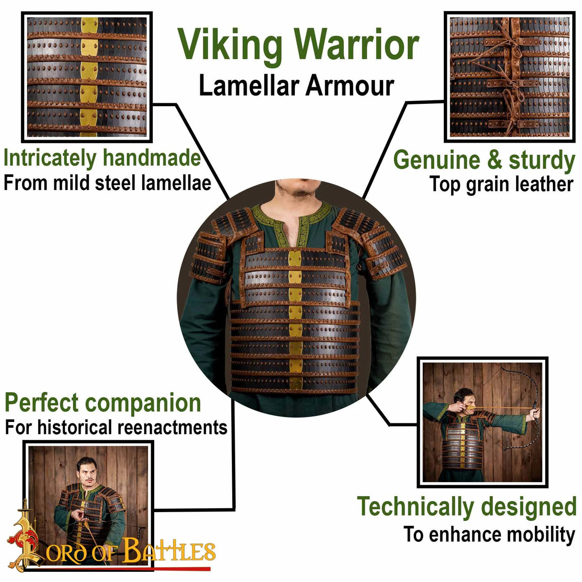 Viking lamellar armour Visby, blackened