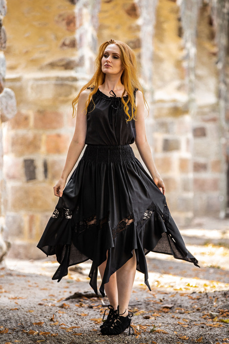 Witch skirt Selena, black