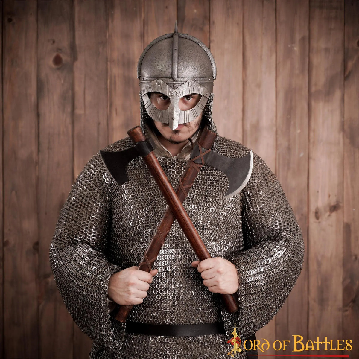 Viking helmet Gjermundbu, patinated, 1.6 mm
