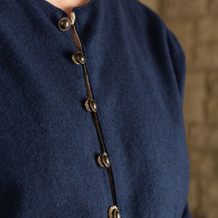 Cotehardie Rafael, wool blend, blue
