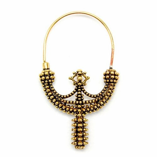 Slavic earrings Zawada Lancko?ska, bronze