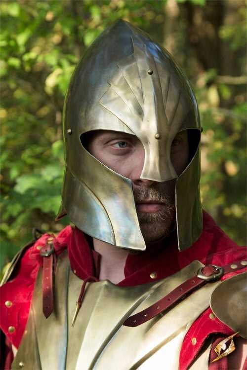 Helmet Illumine, brass colour, 1-1.2 mm