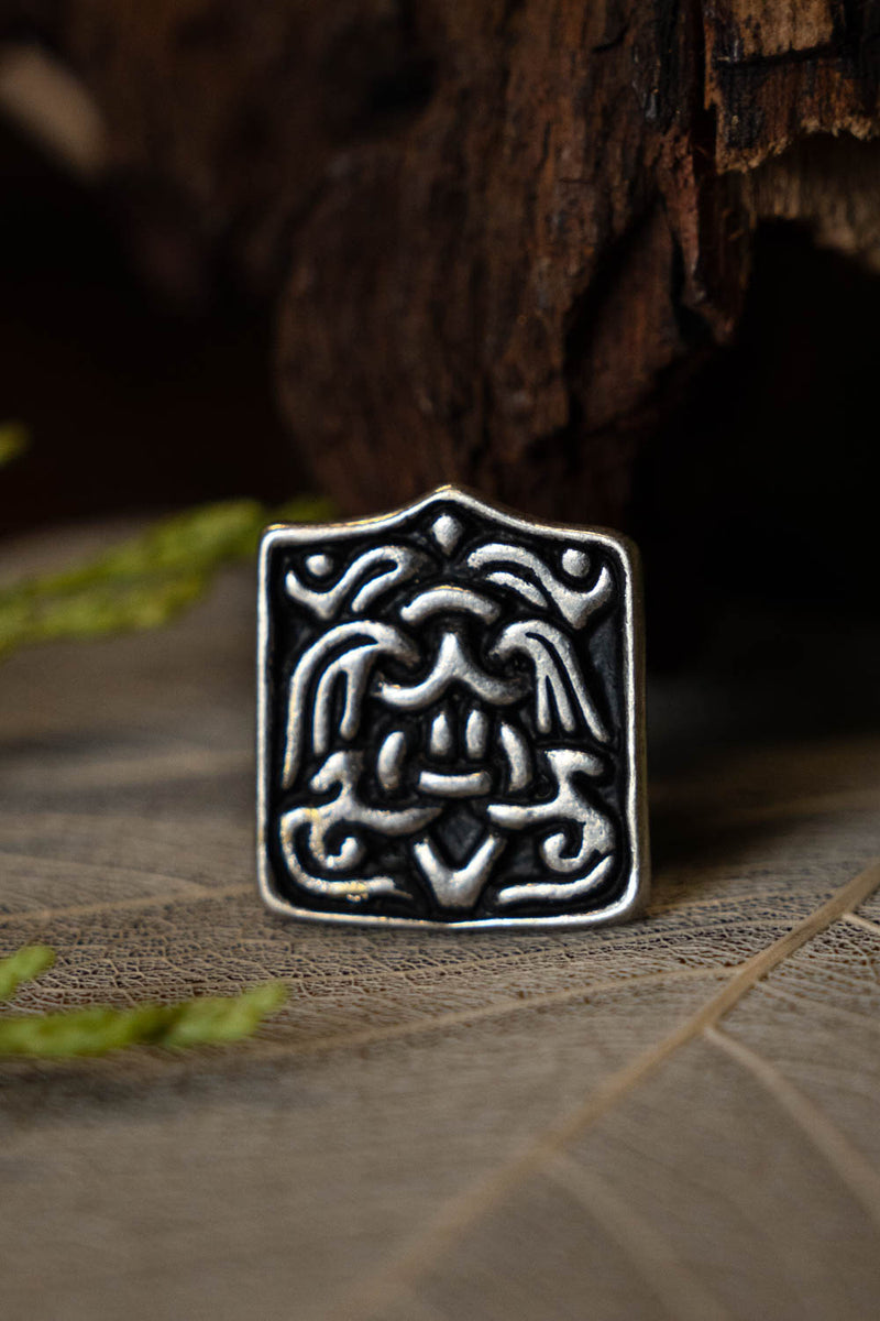 Herraje vikingo árabe Birka, plateado