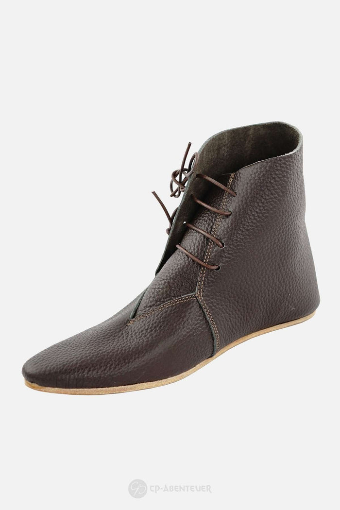 Medieval shoes Hinnerk, medieval, brown