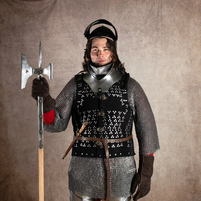 15th century sallet, black, 1.6 mm
