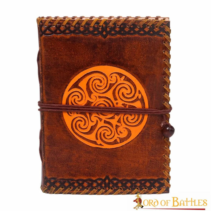 Leather book Celtic spirals