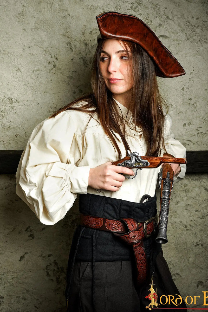 Wikinger Gürtel mit Drachen, 130 cm, braun