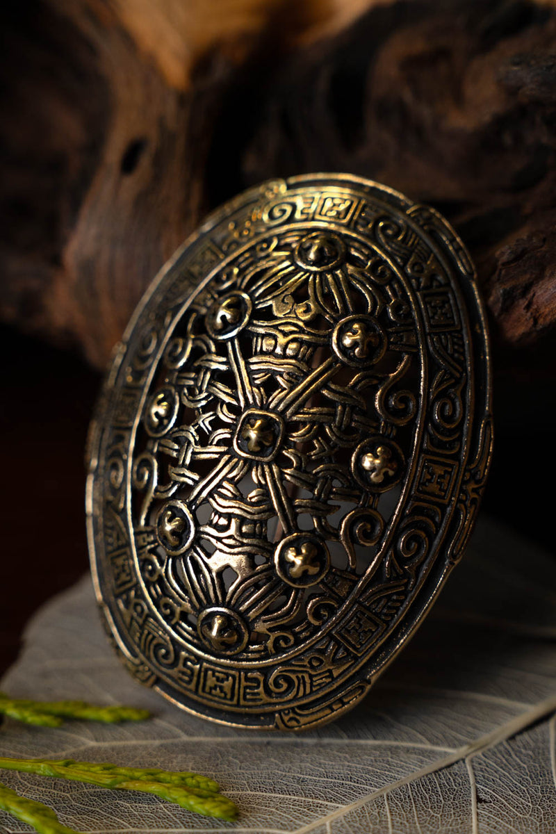 Wikińska brosza tarczowa British Museum, posrebrzany brąz, cena za sztukę