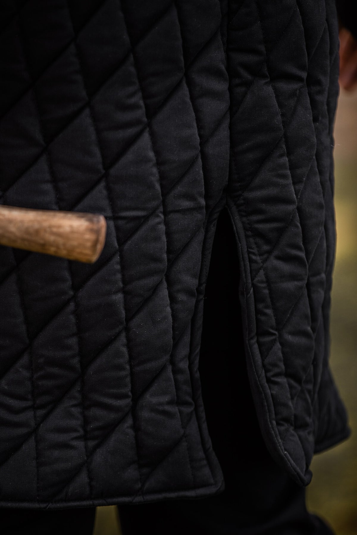 Medieval gambeson, black