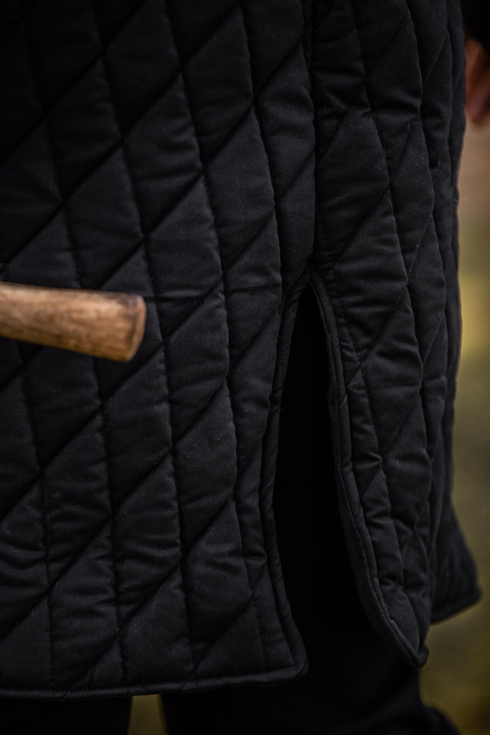 Medieval gambeson, black