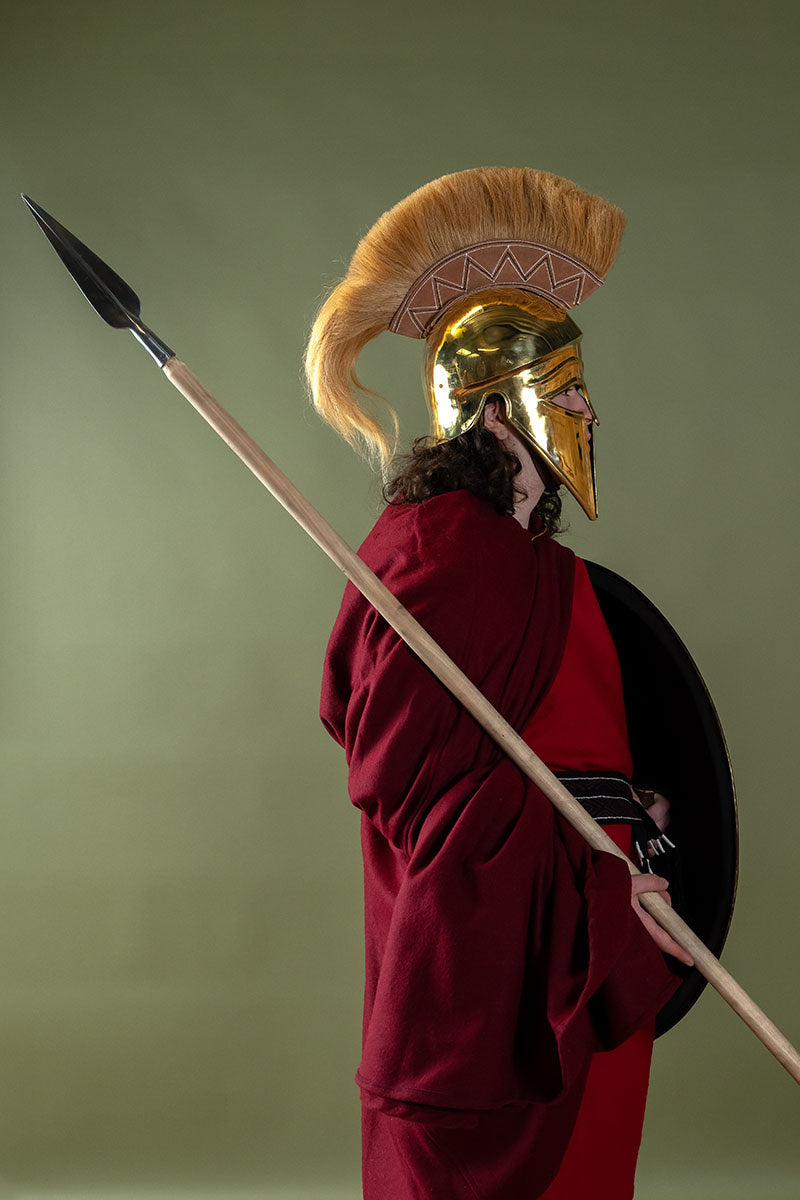 Punta de lanza y contera Griega dory, semi-afilada