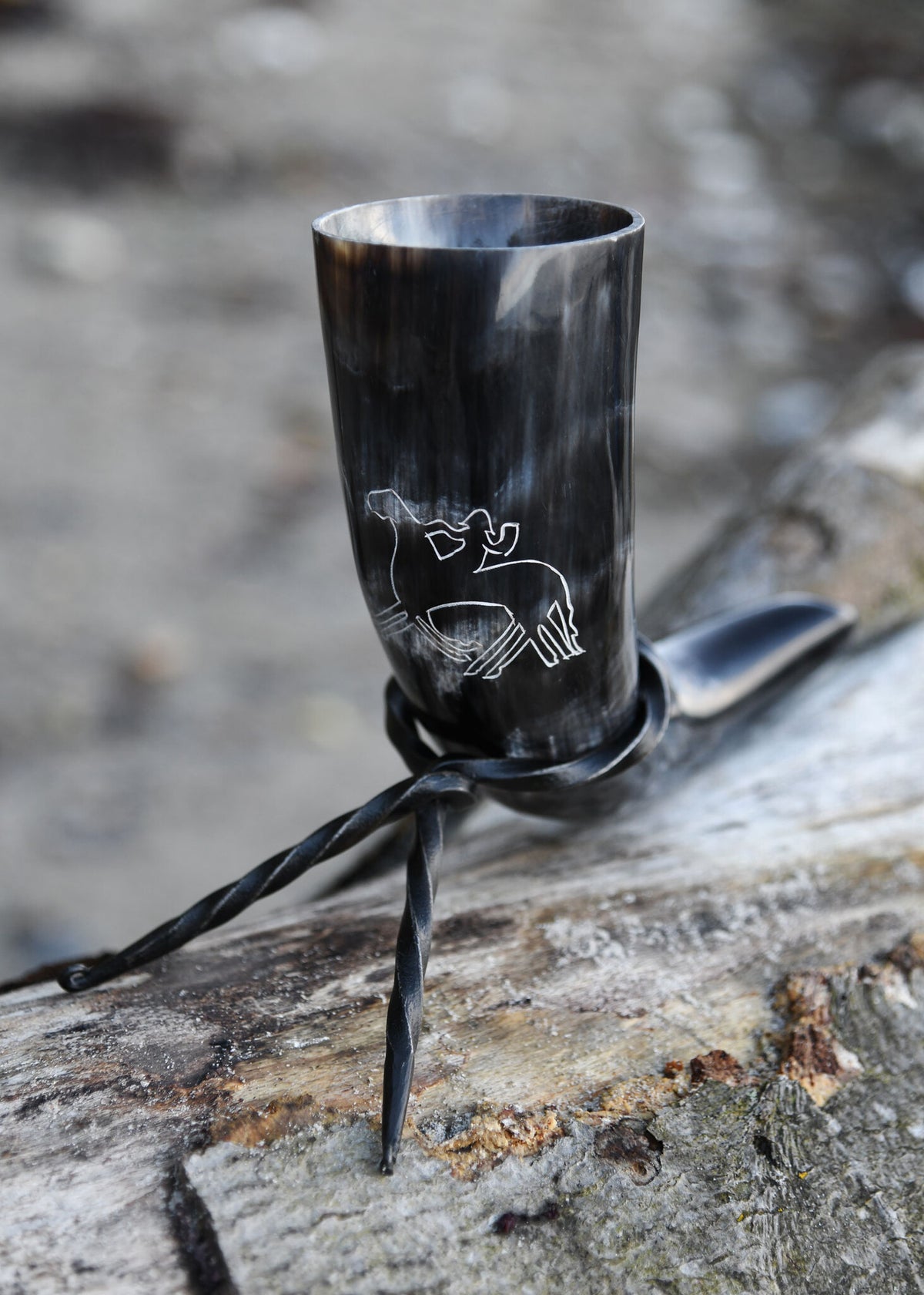 Drinking horn, Odin with Sleipnir, 200-300 ml