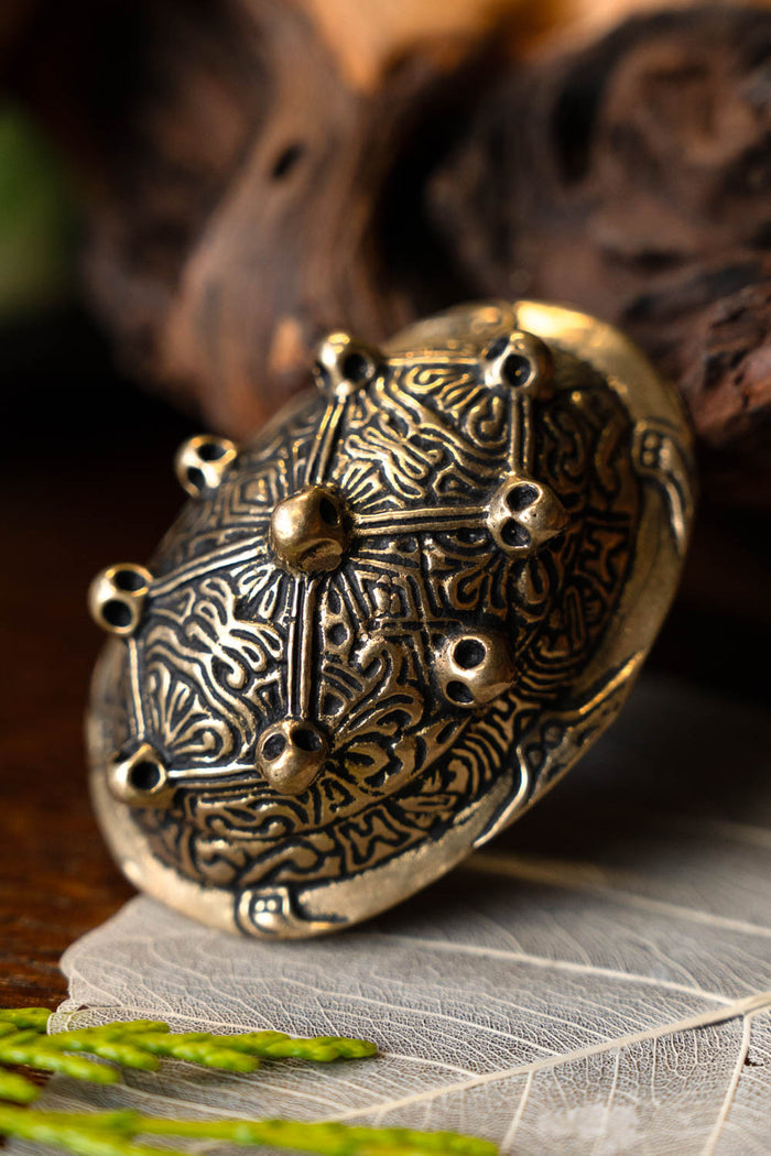 Viking tortoise brooch Dublin, bronze, price per piece