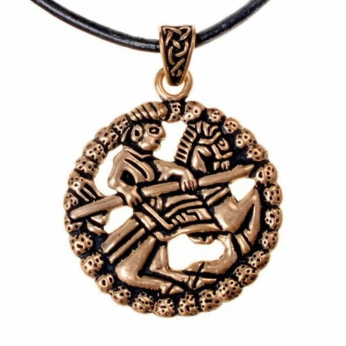 Viking Rider Amulet Gokstad Ship, bronze