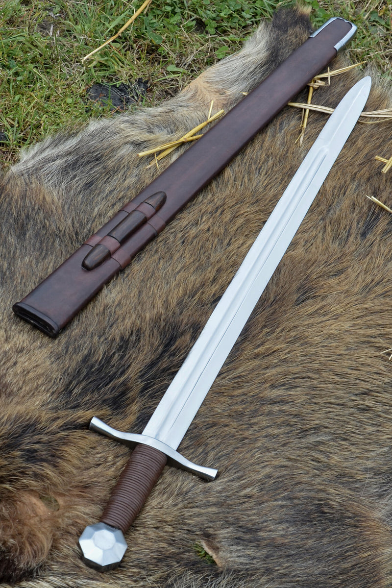 Espada inglesa de una mano, siglo XIII, semi-afilada