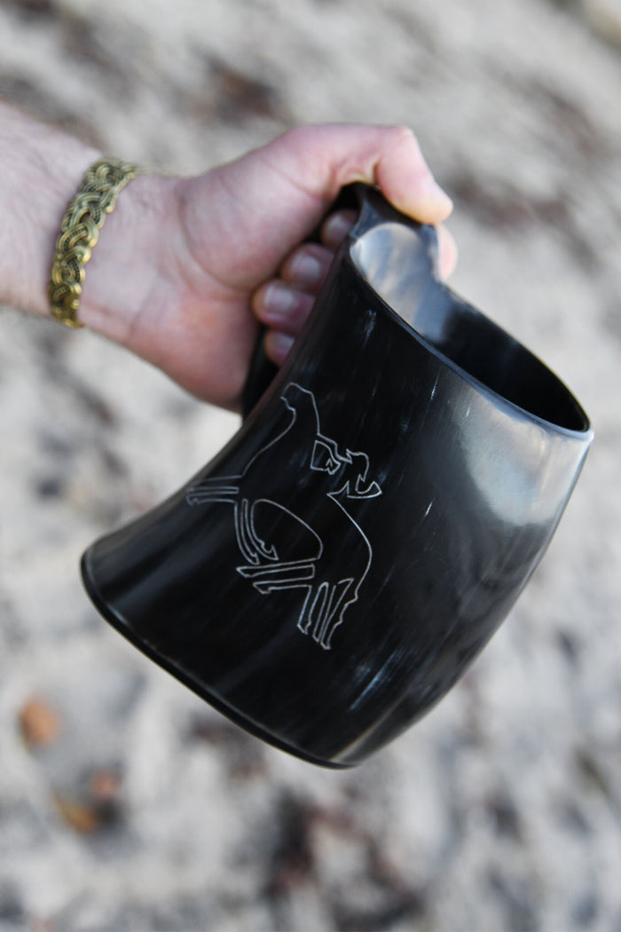 Horn cup, Odin with Sleipnir, 650-1000 ml
