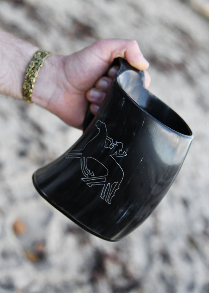 Horn cup, Odin with Sleipnir, 650-1000 ml
