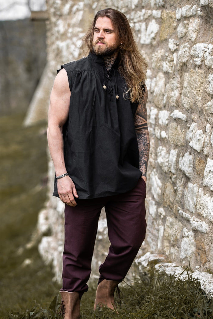 Medieval shirt Louis, black