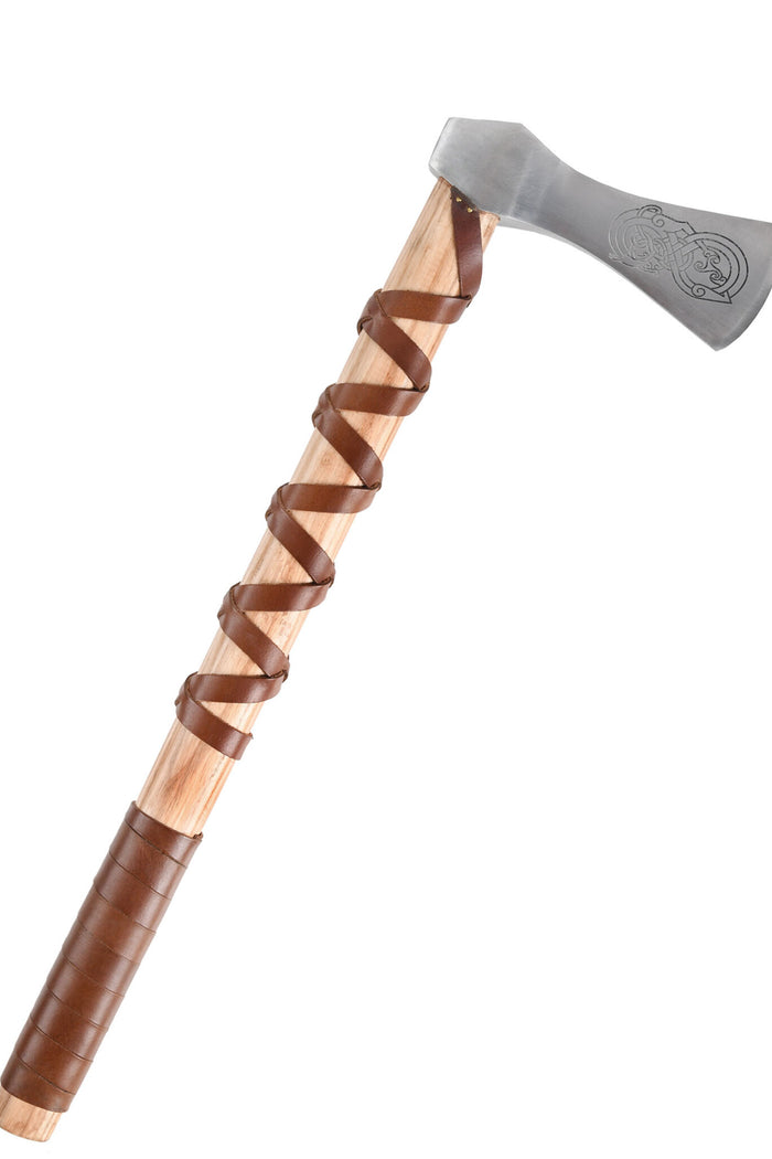 Viking axe, type A, engraved, semi-sharp