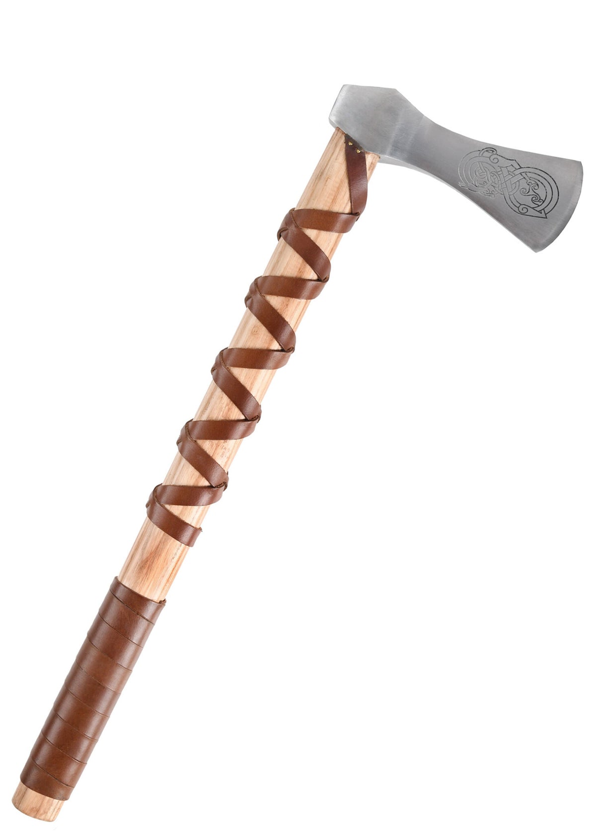 Viking axe, type A, engraved, semi-sharp