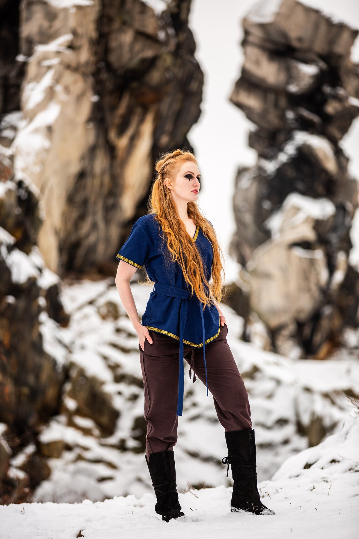 Valkyrie tunic Brynhild, blue