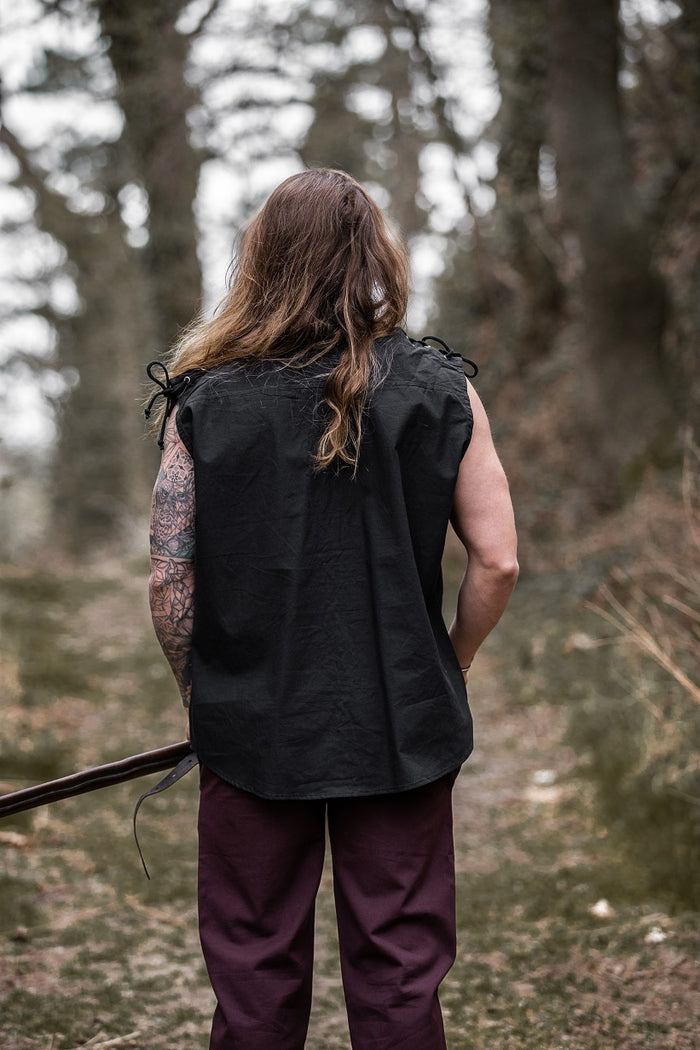 Sleeveless shirt Ott, black