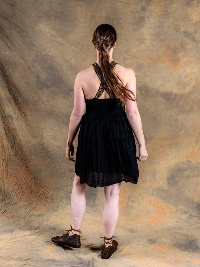 Goddess Dress Persephone, short, black