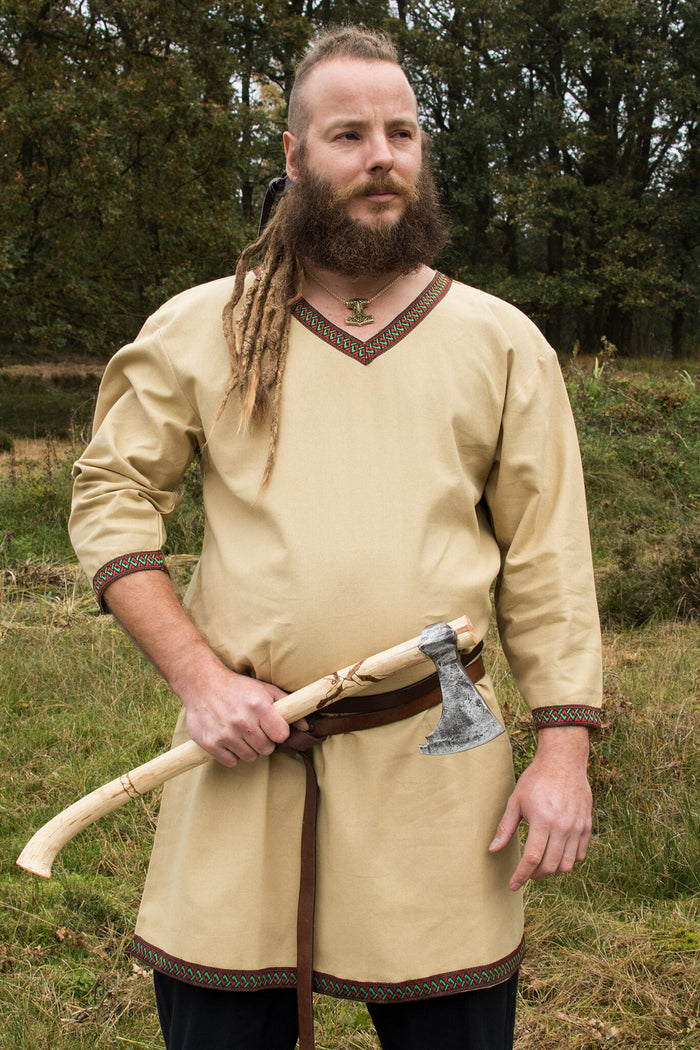 Sand coloured Viking tunic
