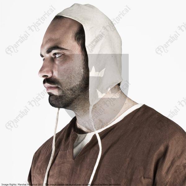 Medieval coif, cream