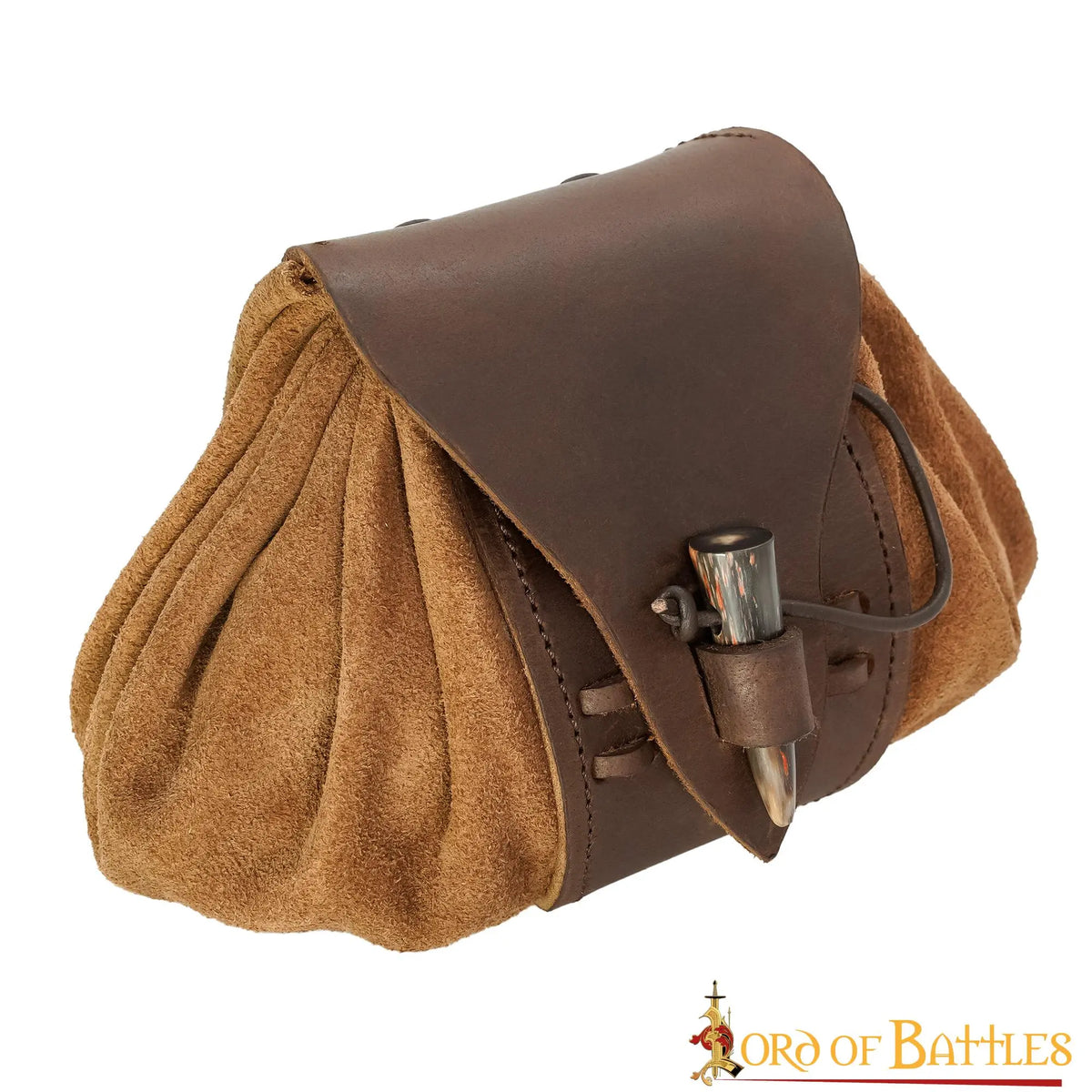 Medieval leather pouch Tristan
