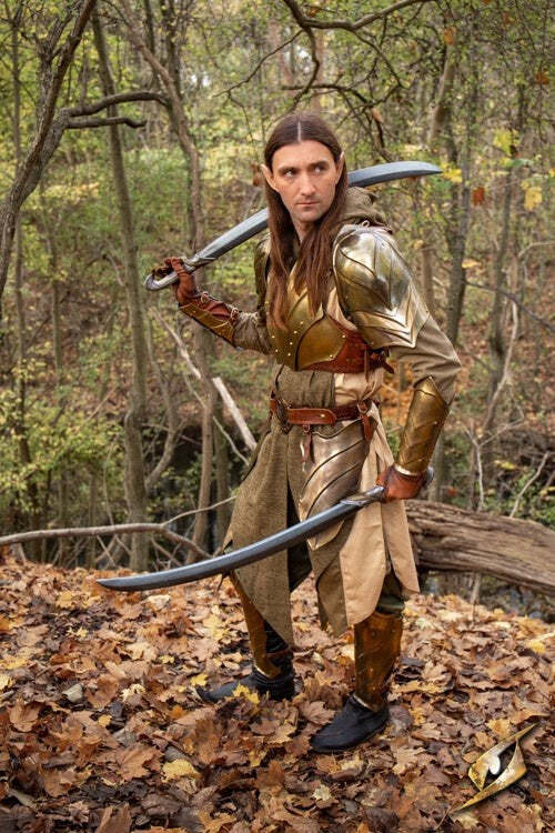 Curved LARP elven sword, 90 cm