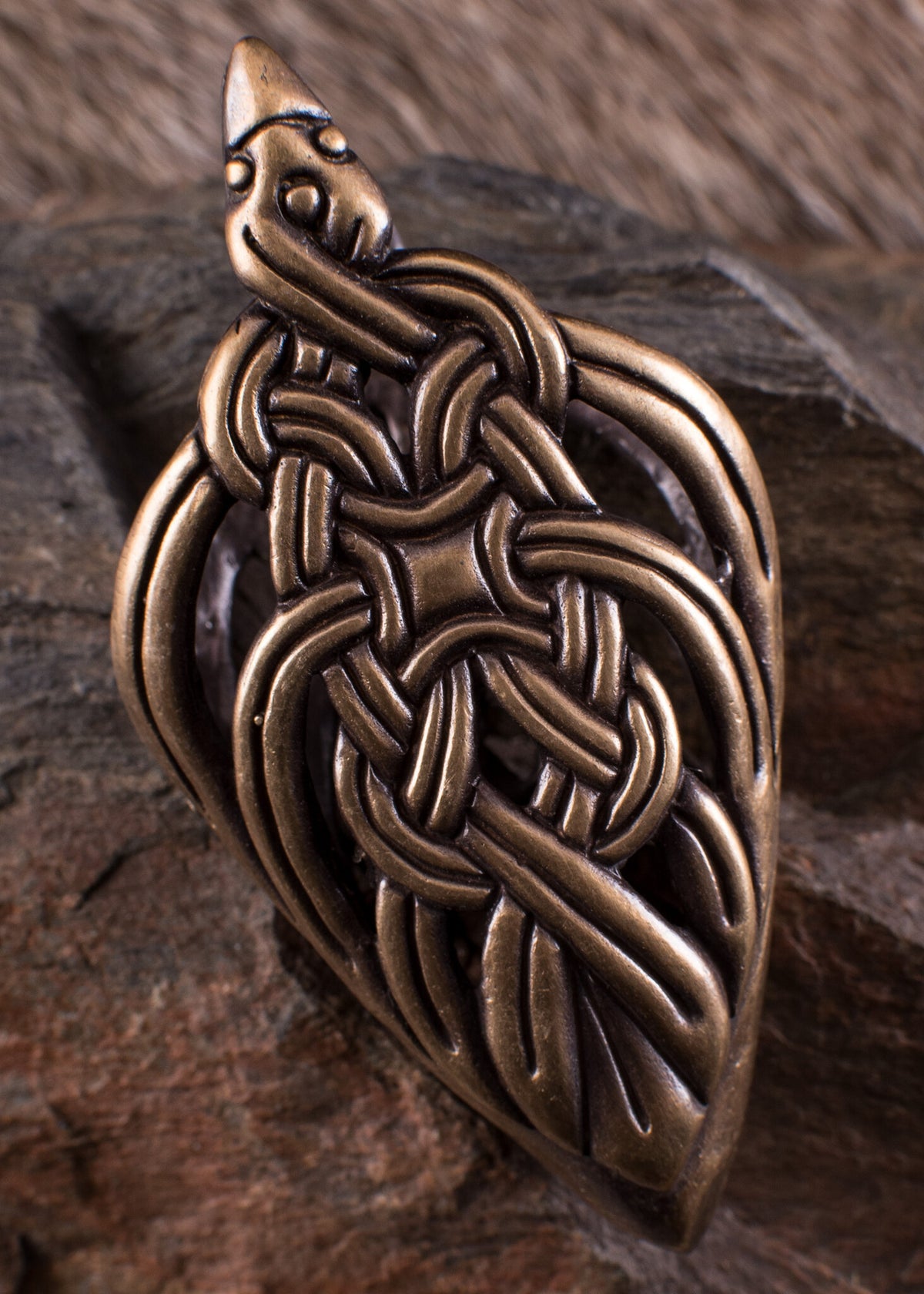 Viking scabbard chape Borre animal