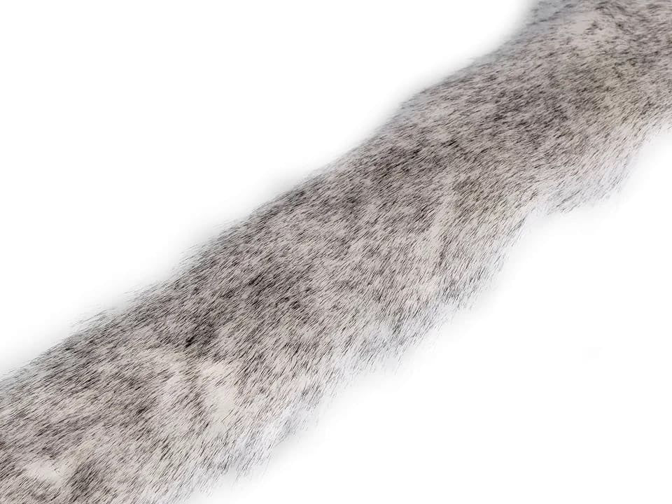 Artificial fur trim for clothing, 1 metre, cream