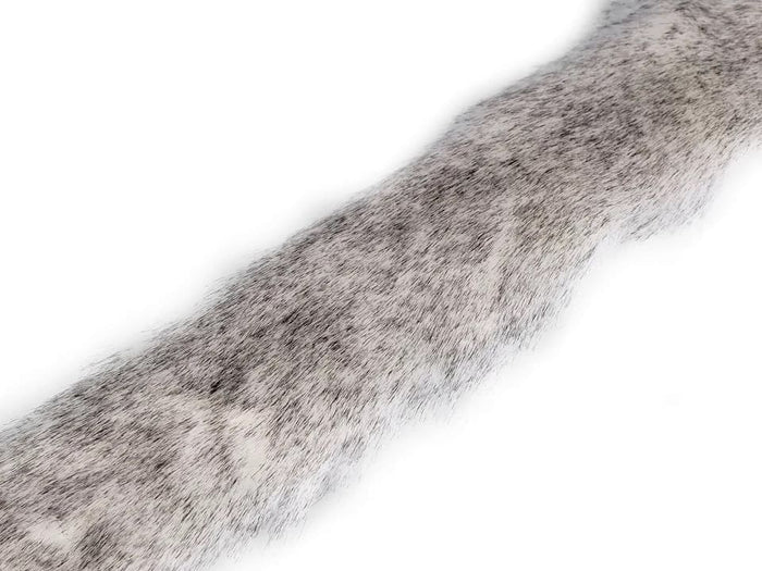 Artificial fur trim for clothing, 1 metre, cream
