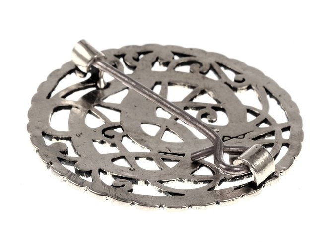 Viking brooch Pitney, silvered bronze