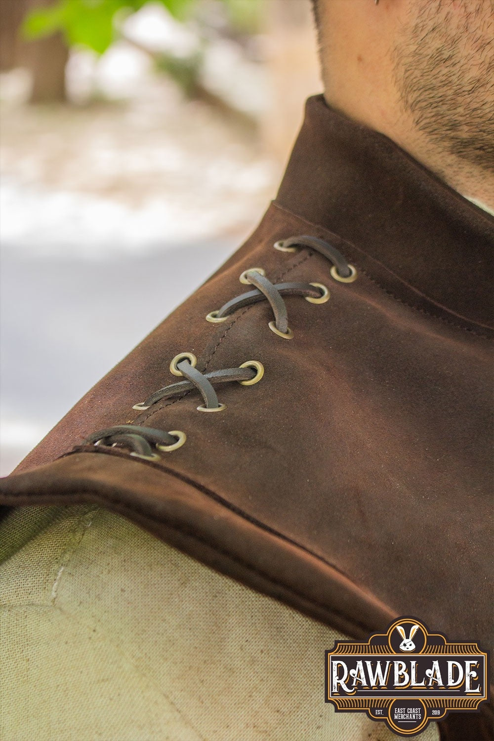 Diego Leather Jerkin, brown