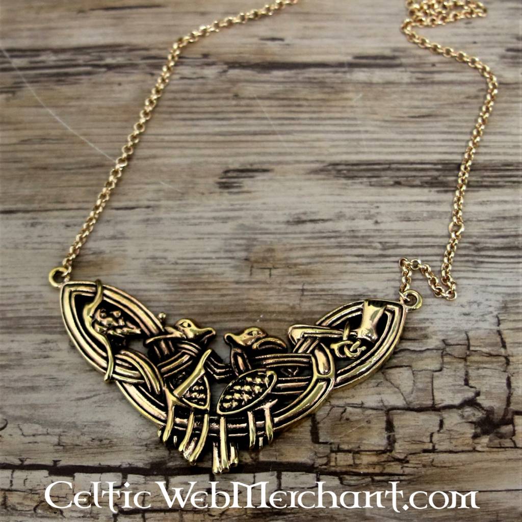Gaelic necklace Boken of Kells, bronze