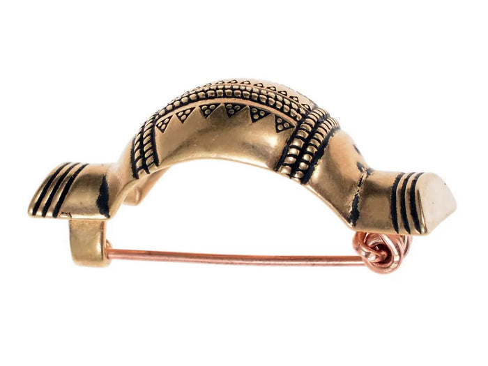 Vendel fibula, bronze