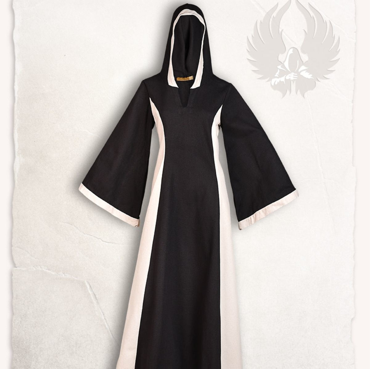 Medieval dress iris, black/cream
