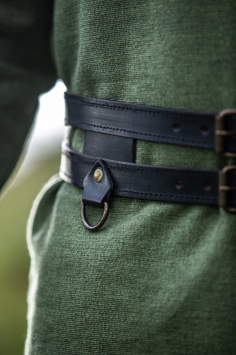 Cinturón doble Ubbe, negro