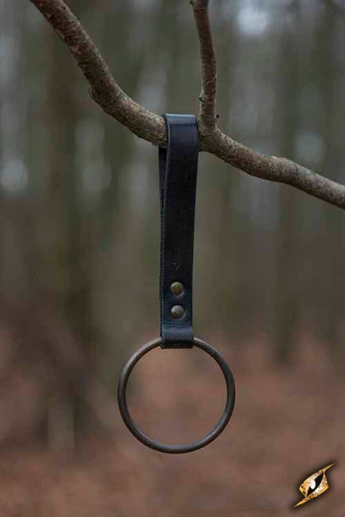 LARP ring holder for belt, black