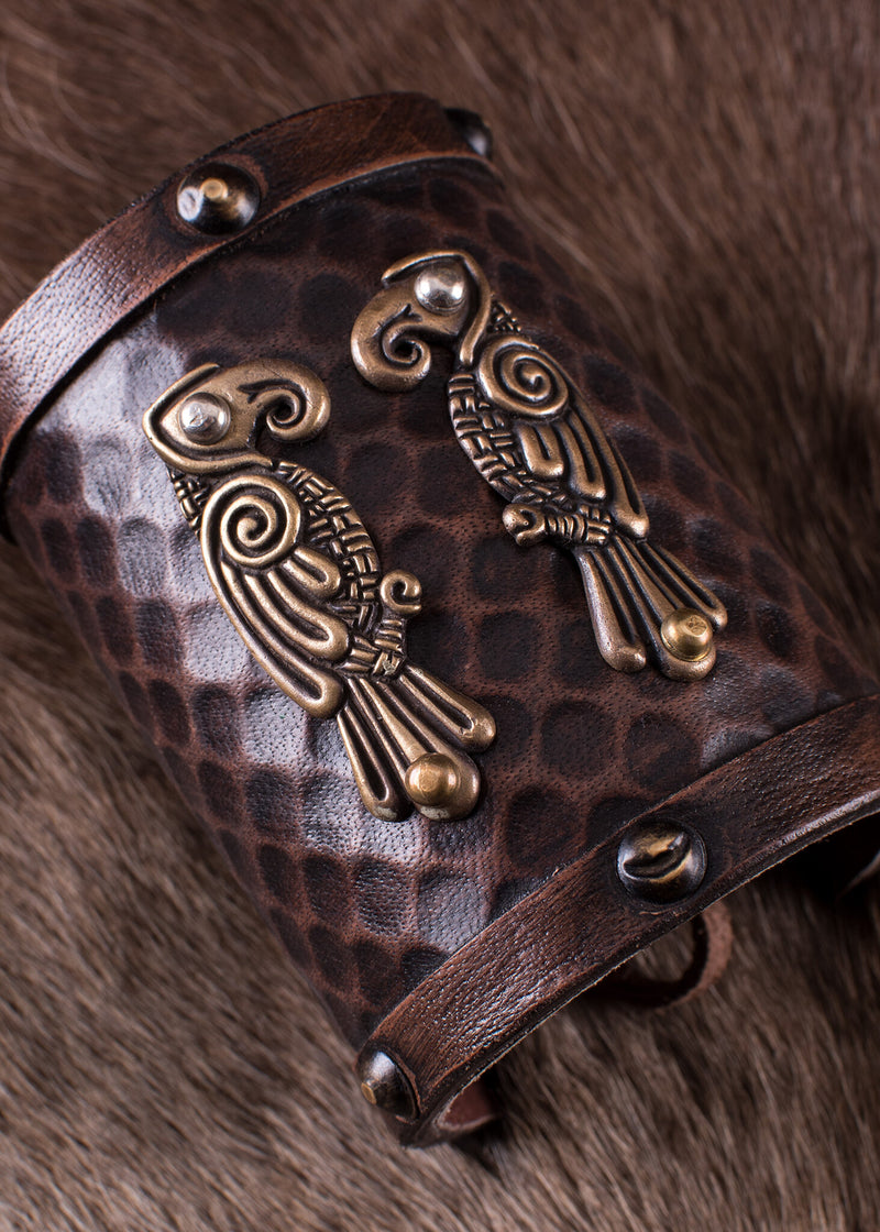 Armband Huginn & Muninn, leer