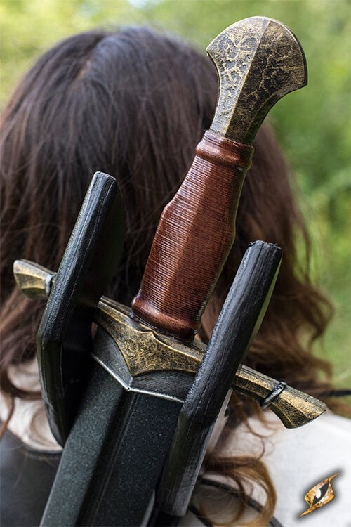 LARP back scabbard Sky Hook, brown