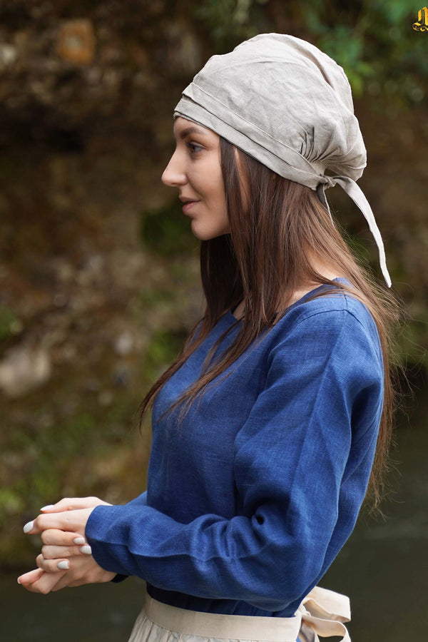 Birgitta's hood, Maciejowski Bible, linen, natural