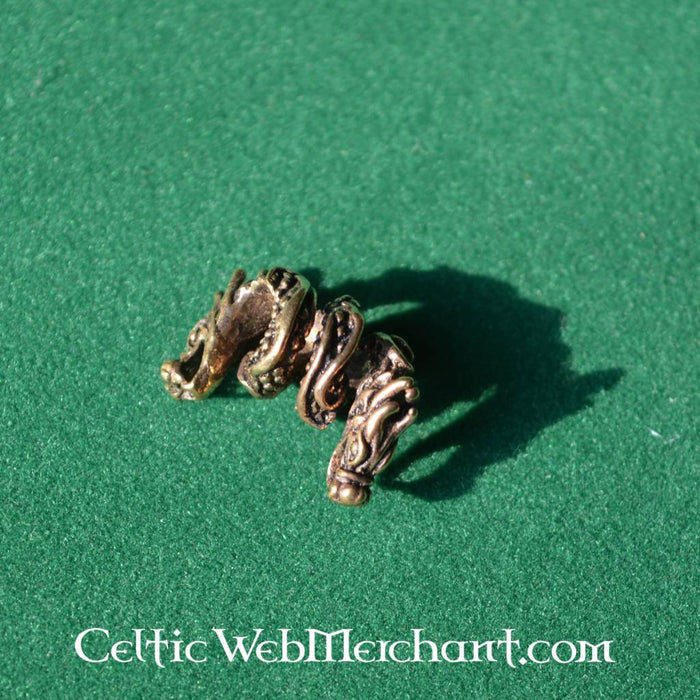 Dragon beard bead, bronze